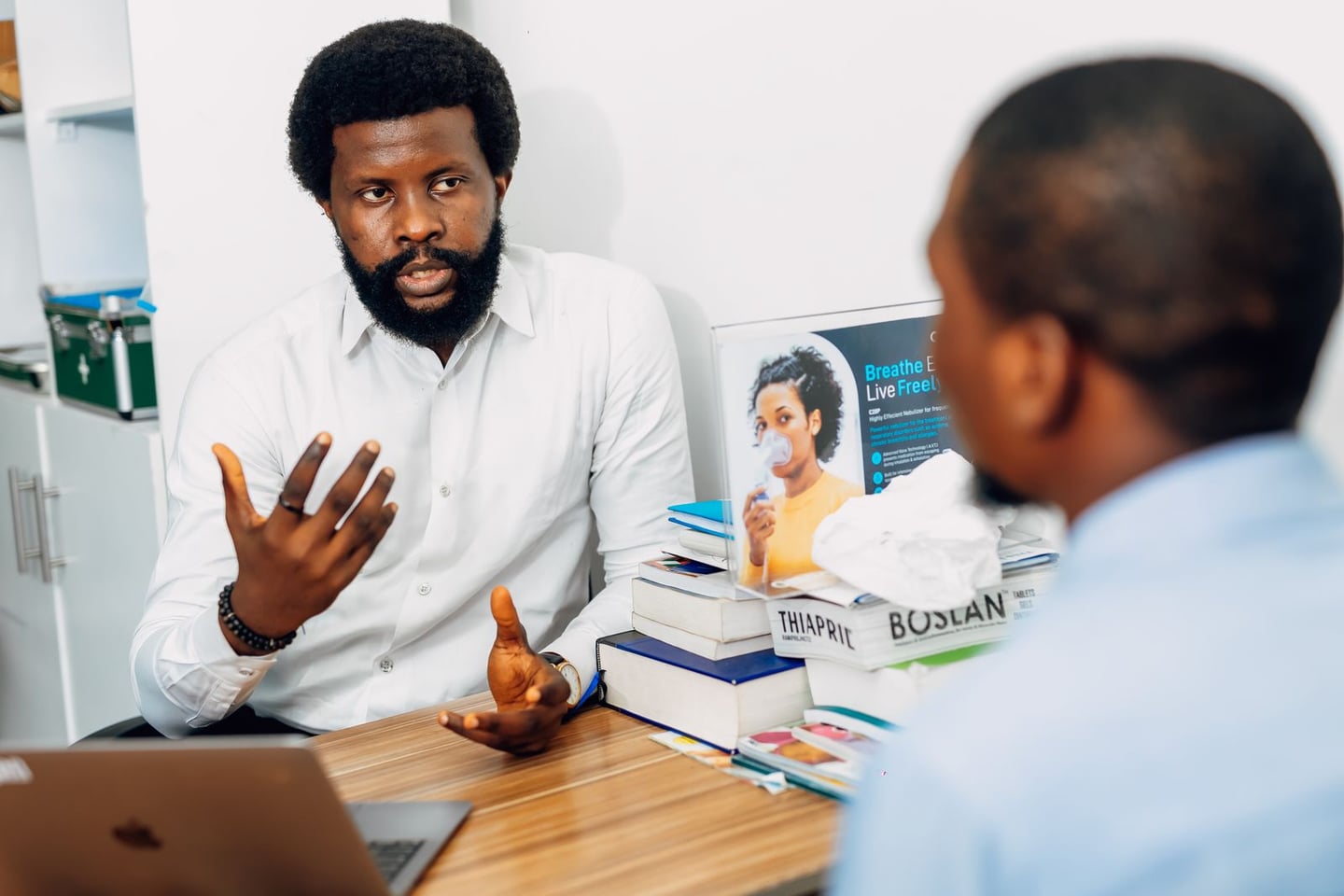 A healthcare consultation