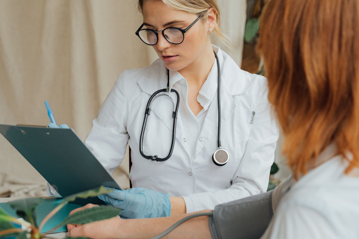 A healthcare consultation