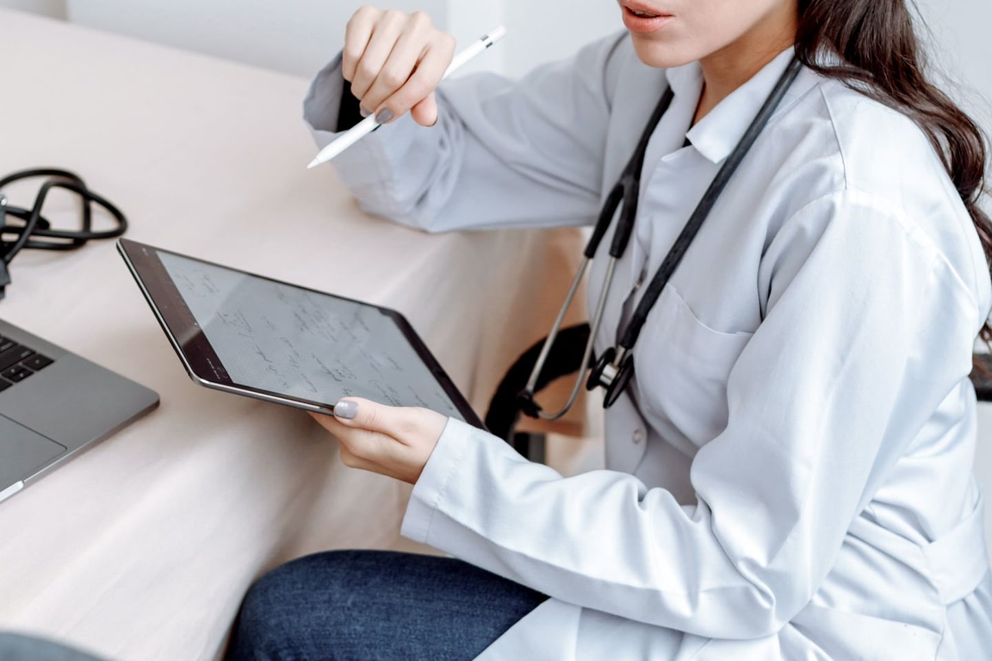 A healthcare consultation