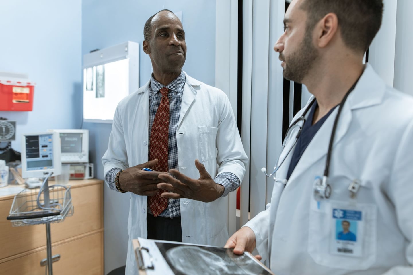 A healthcare consultation