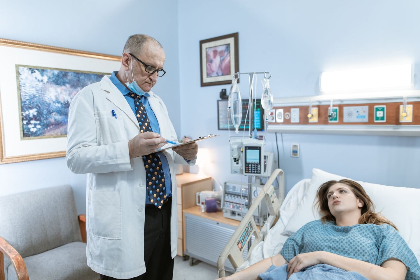 A healthcare consultation