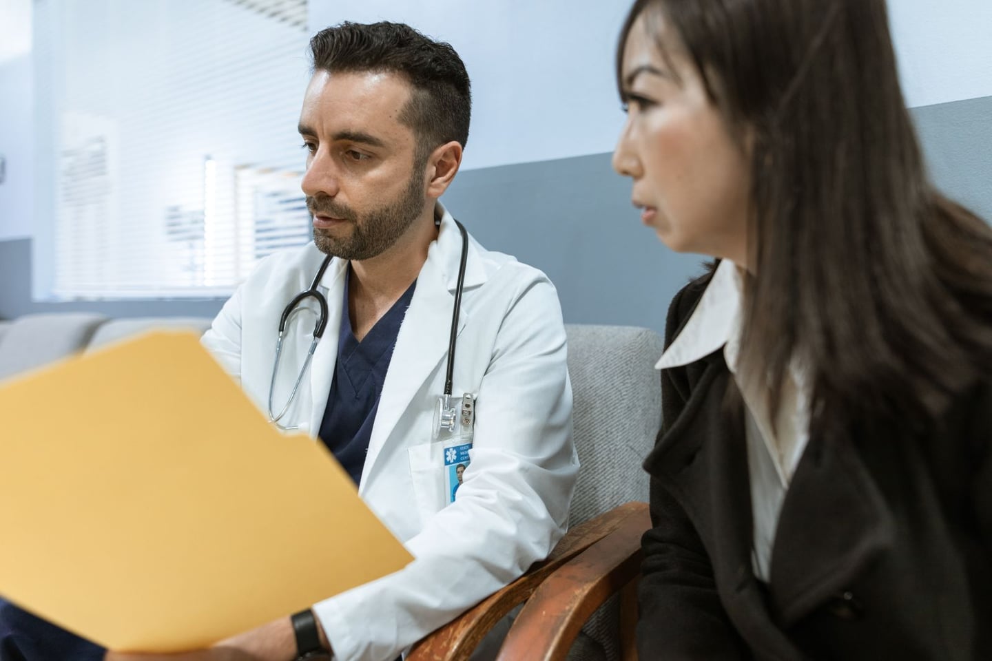 A healthcare consultation