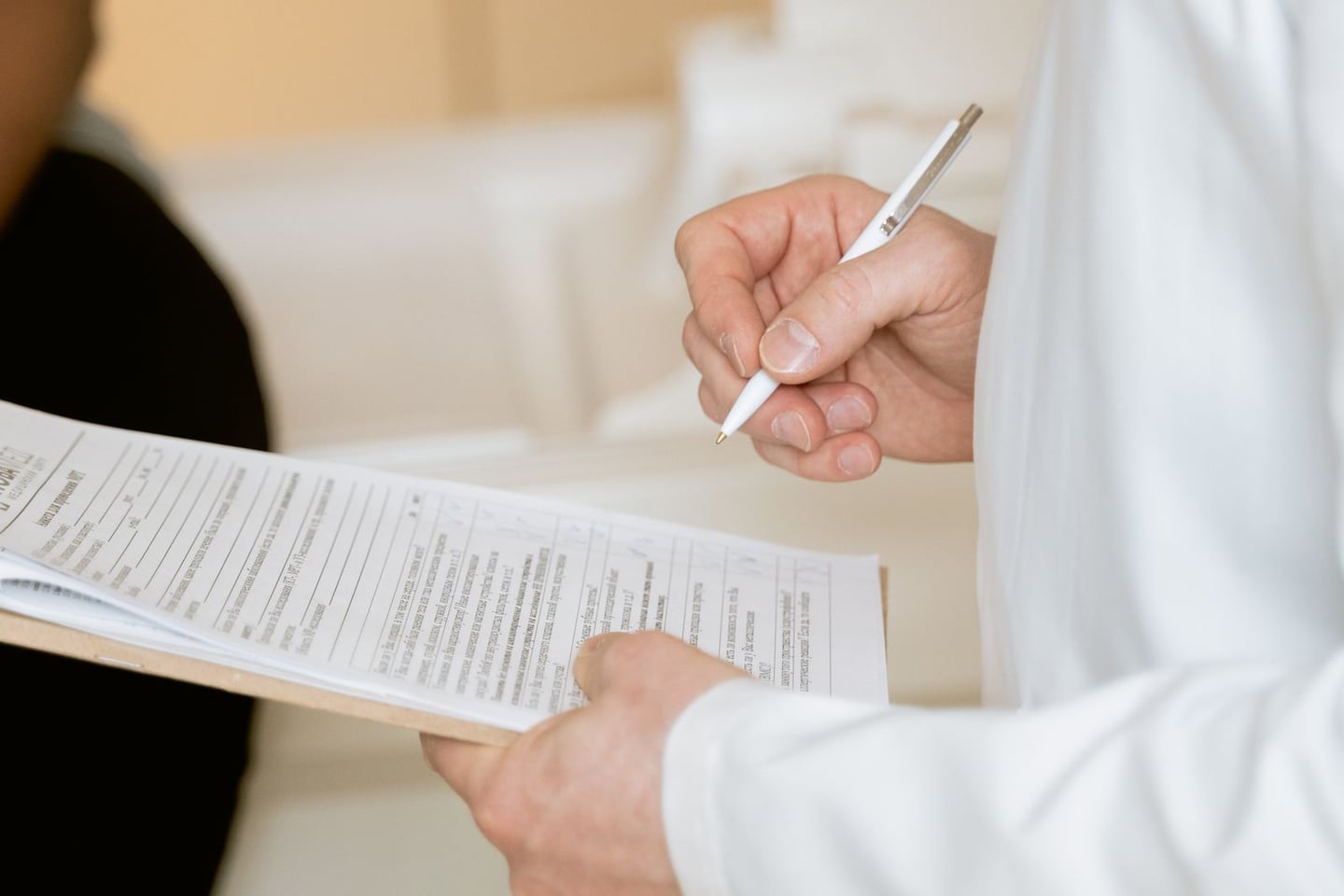 A healthcare consultation