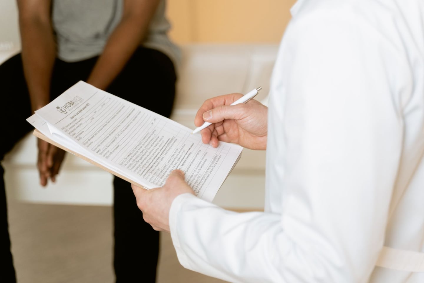 A healthcare consultation