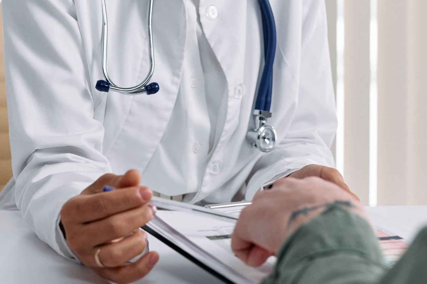 A healthcare consultation
