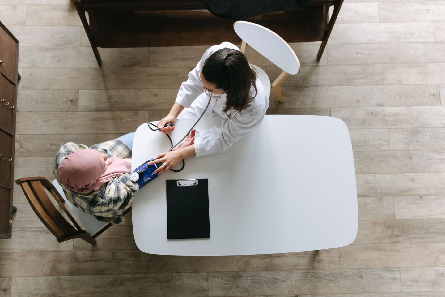 A healthcare consultation